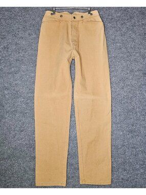 Wah Maker Pants Womens sz 16 30x 35 Long Brown Heavy Canvas Saddle Pant Western